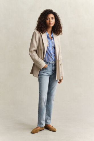 Chemise en coton et soie
