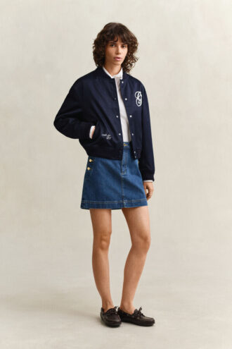 Chemise en coton à volants