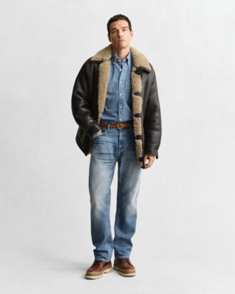 Chemise en denim à coupe classique