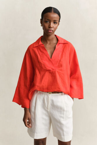 Chemise en lin à enfiler