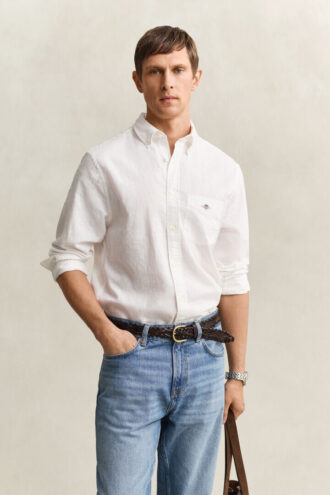 Chemise en mélange de lin