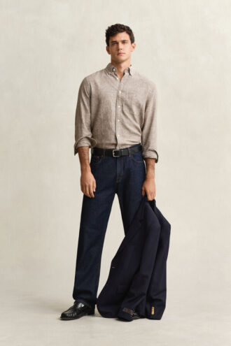 Chemise en mélange de lin