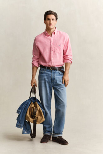 Chemise en mélange de lin