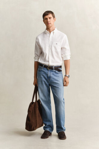 Chemise en mélange de lin