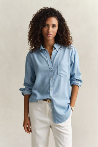 Chemise indigo