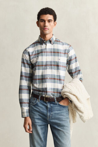 Chemise Oxford à carreaux classique, coupe classique