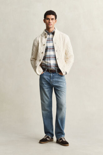 Chemise Oxford à carreaux classique, coupe classique