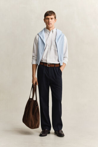 Chemise Oxford classique à rayures