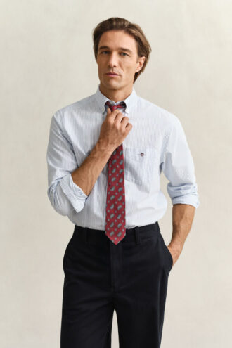 Chemise Oxford classique à rayures Banker