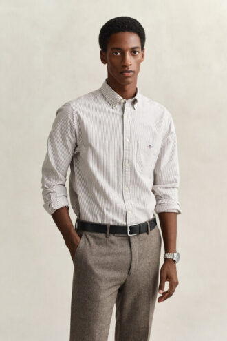 Chemise Oxford classique à rayures Banker