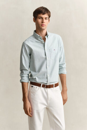 Chemise Oxford classique à rayures Banker
