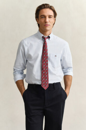 Chemise Oxford classique à rayures Banker