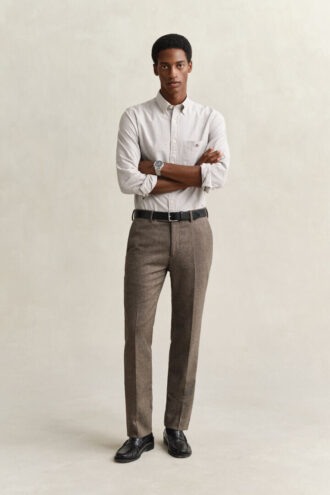 Chemise Oxford classique à rayures Banker