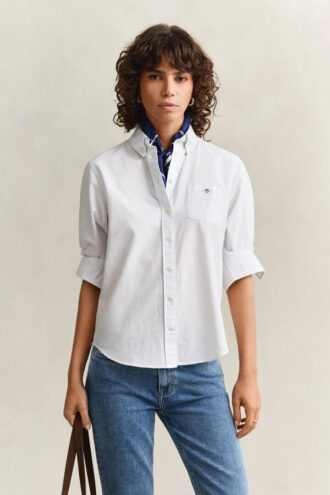 Chemise Oxford rayée classique à coupe classique